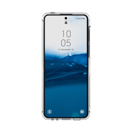 UAG | Samsung Galaxy Z Flip 5 Plyo Rugged Case - Ice (Clear) | 120-7033
