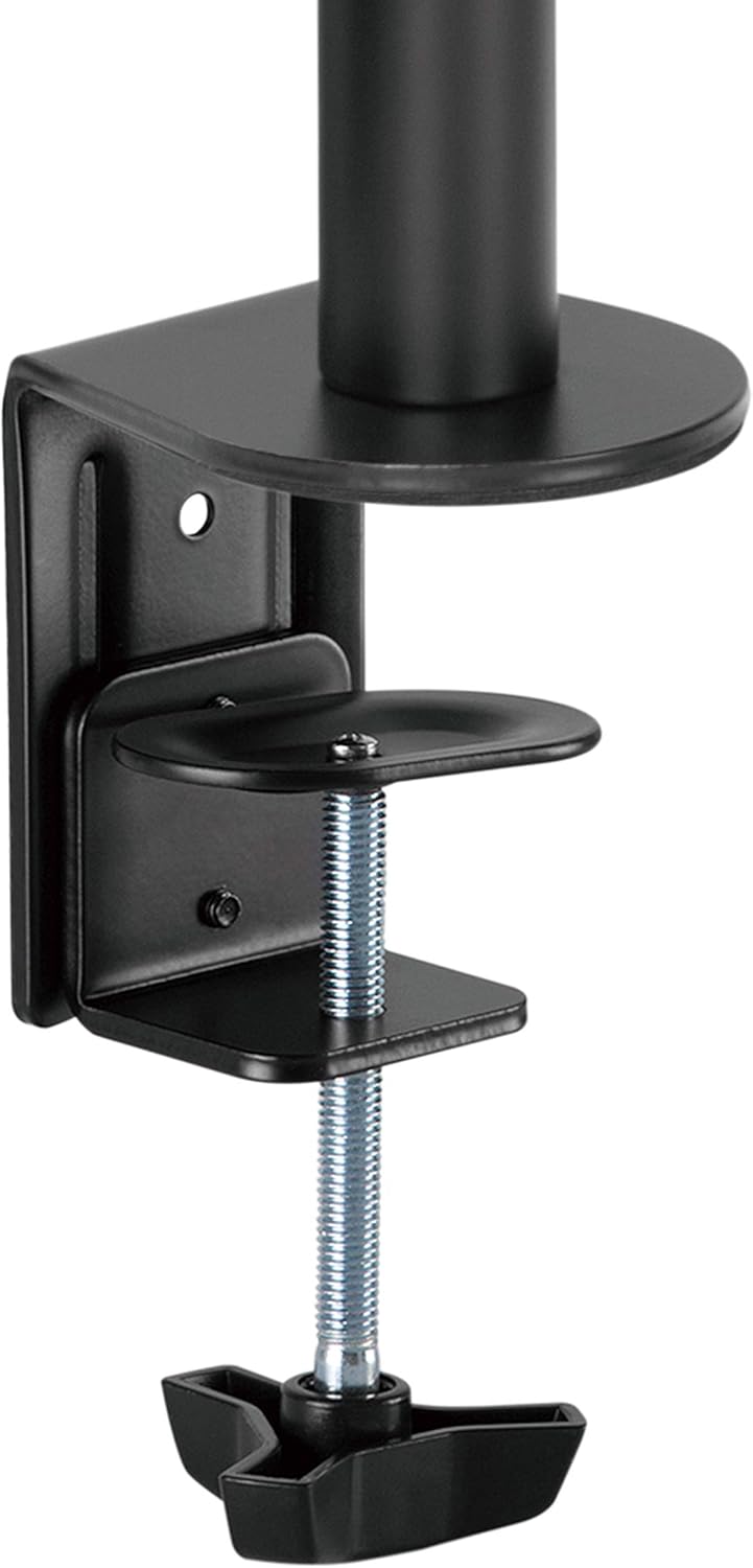 Amer | Dual Monitor Desk Clamp Mount Heavy Duty fully Adjustable - Black | 2EZCLAMP