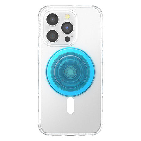 PopSockets | PopGrip For MagSafe - Round - Translucent Electric Blue | 123-0426