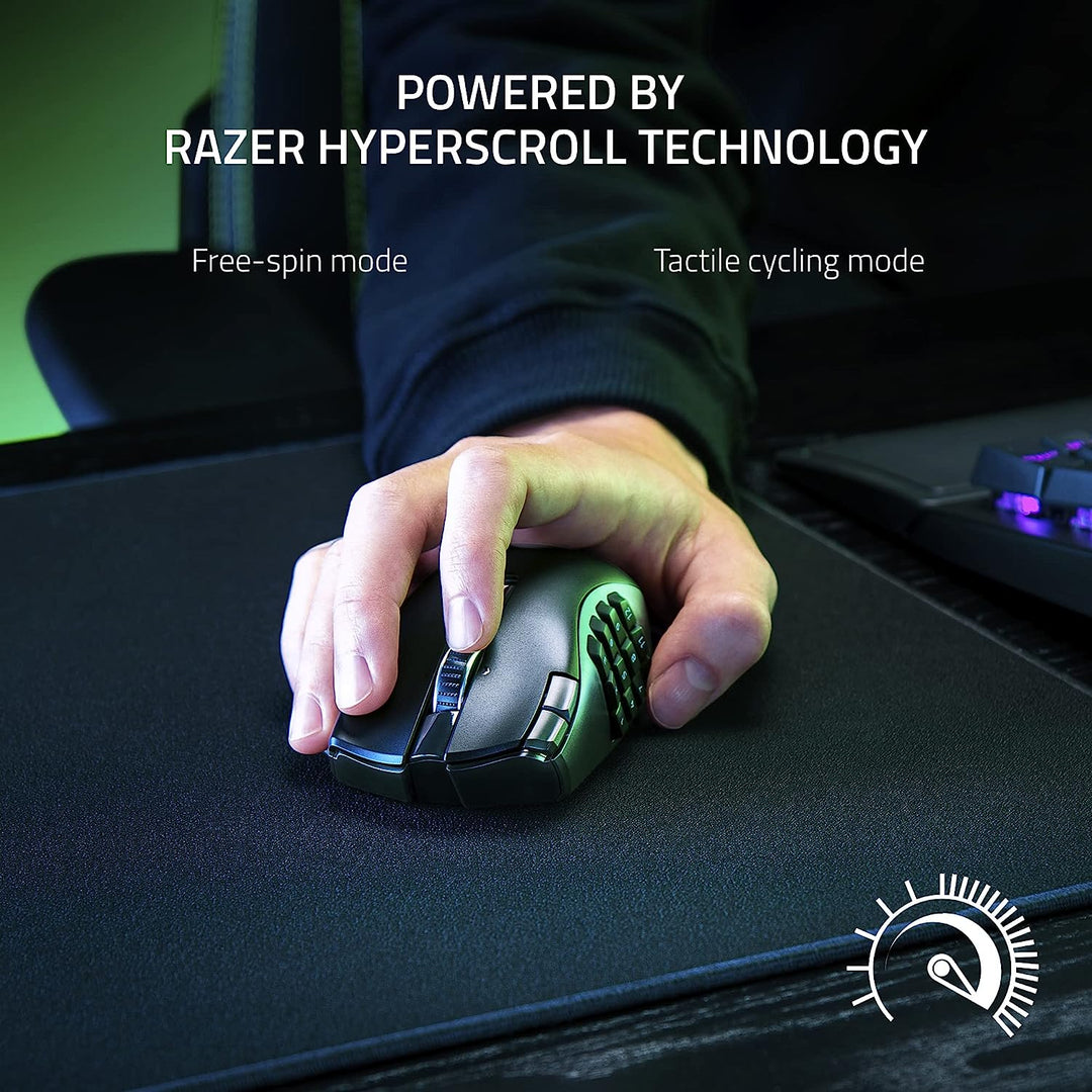 Razer | Naga V2 Hyperspeed Wireless MMO Gaming Mouse | RZ01-03600100-R3U1