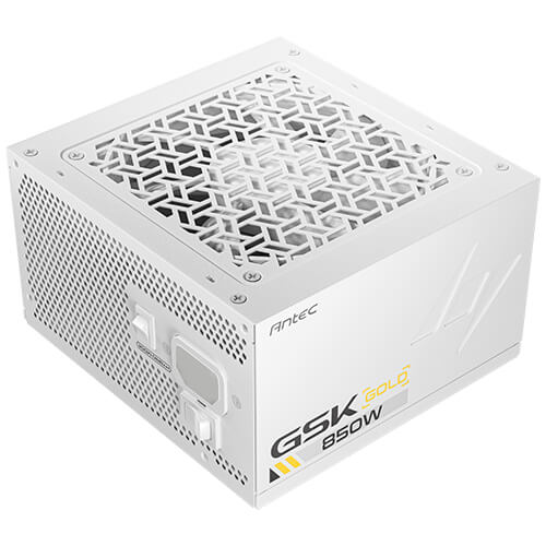 Antec | Full Modular 80 Plus Gold Power Supply GSK ATX3.1 850W - White | GSK850 WHITE US
