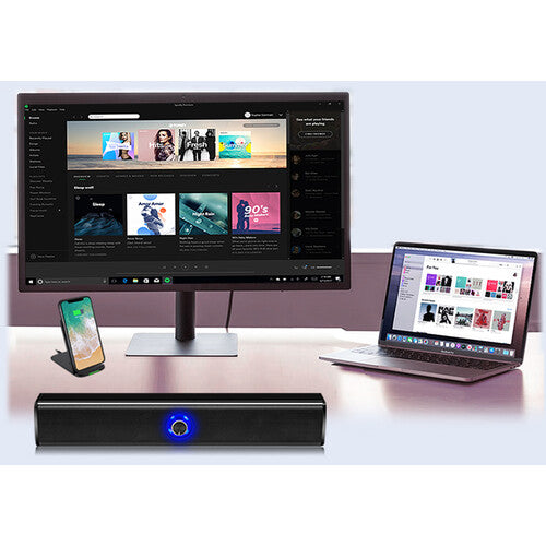 Adesso | Xtream S6 Bluetooth and 3.5mm Stereo Multimedia Soundbar Speaker - Black | XTREAM S6