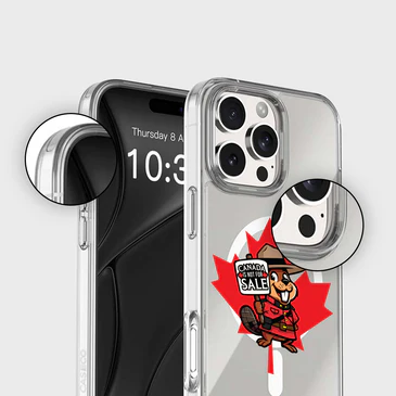 Caseco | Mountie Case Canada Is Not For Sale iPhone 15 Pro Max - Clear | Z24B4-BA