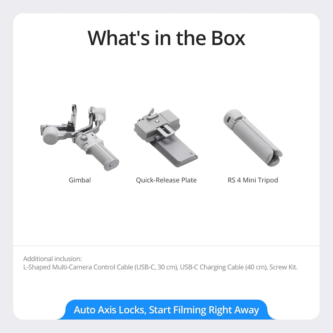 DJI | RS 4 Mini Gimbal Stabilizer for Camera Canon/Sony/Panasonic/Nikon/Fujifilm | CP.RN.00000442.03