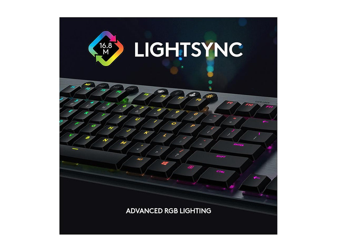Logitech | G915 Wireless Backlit Mechanical Clicky Gaming Keyboard | 920-009103