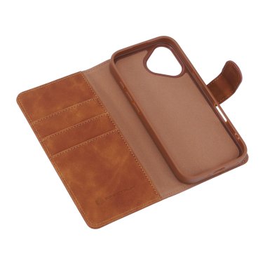 SPECTRUM | Folio Slim Detachable 2-1 Wallet iPhone 17 Case - Brown | 2005FOLIO