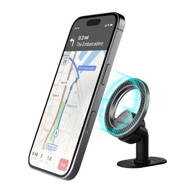 HyperGear | Mag Grip Pro Magnetic Phone Mount w/Adhesive Base - Black | 16136