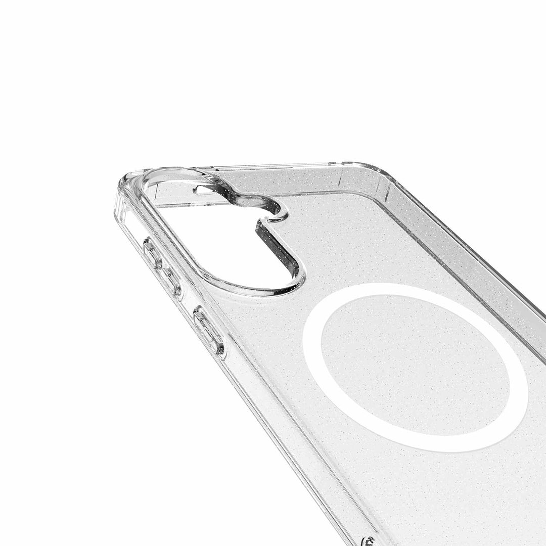 Blu Element | Dropzone Rugged Glitter Case w/Magnets for Samsung Galaxy S26 - Clear | BEDZGLS261