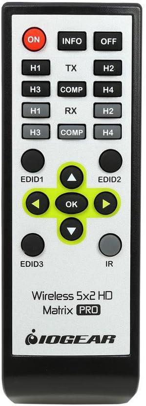 IOGEAR | Long Range Wireless 5x2 HDMI Matrix PRO with 1 Additional Receiver | GWHDMS52MBK2
