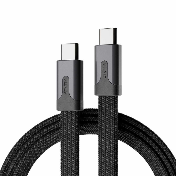 Statik | MagStack Slim Pro Charge/Sync Cable USB-C to USB-C 6.6ft 100W - Black | PUP04956FTCCBLKCA