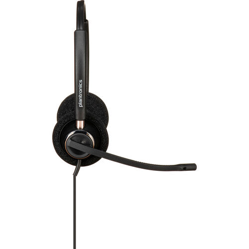 HP | Poly EncorePro 520 with Quick Disconnect Binaural Headset TAA - Black | 783P6AA#ABA
