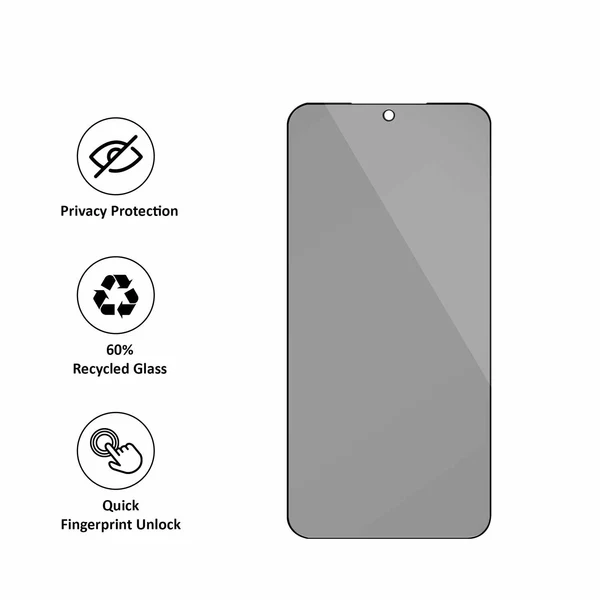 Blu Element | GreenGlass Privacy Screen Protector with Installation Kit for Samsung Galaxy S25+ / S24+ | 118-2863