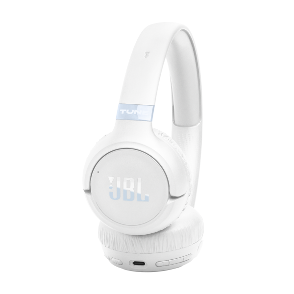 JBL | Tune 680NC Wireless On-Ear Noise-Canceling Headphones - White | JBLT680NCWHTAM