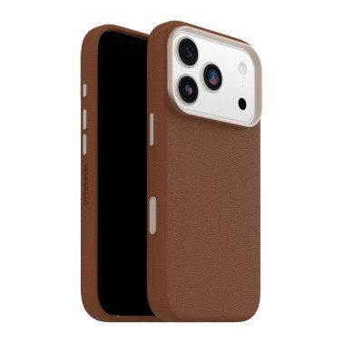 OtterBox | Symmetry Cactus Leather iPhone 17 Pro w/MagSafe + Camera Control Case - Desert Saddle | 77-99048