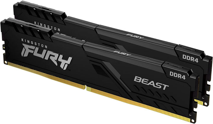 Kingston | RAM FURY Beast 64GB (2x32GB) DDR4 3200MHz CL16 UDIMM - Black  | KF432C16BBK2/64