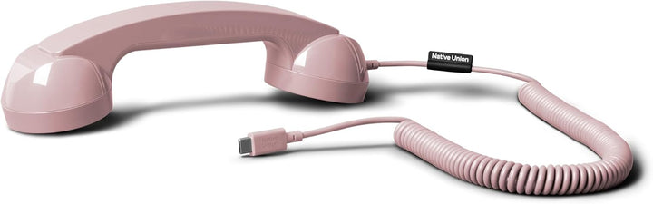 Native Union | POP Phone Retro Telephone Handset with Mic & Speaker, USB-C for iPhone, iPad, Laptop, Tablet - Candy | POP-P-CDY