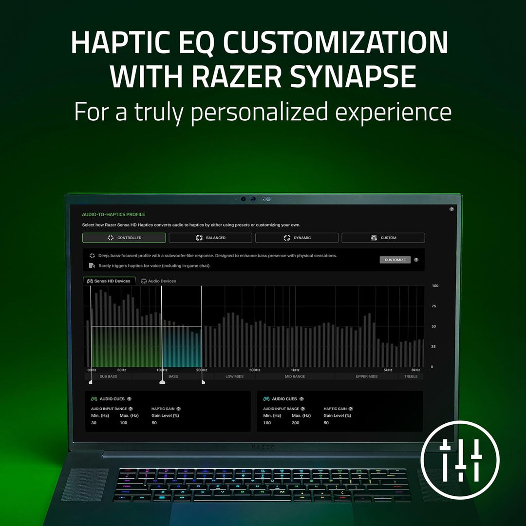 Razer | Freyja HD Haptic Gaming Chair Cushion Multi-Directional Haptics Haptic EQ Customization via Synapse HyperSpeed Wireless & Bluetooth |
