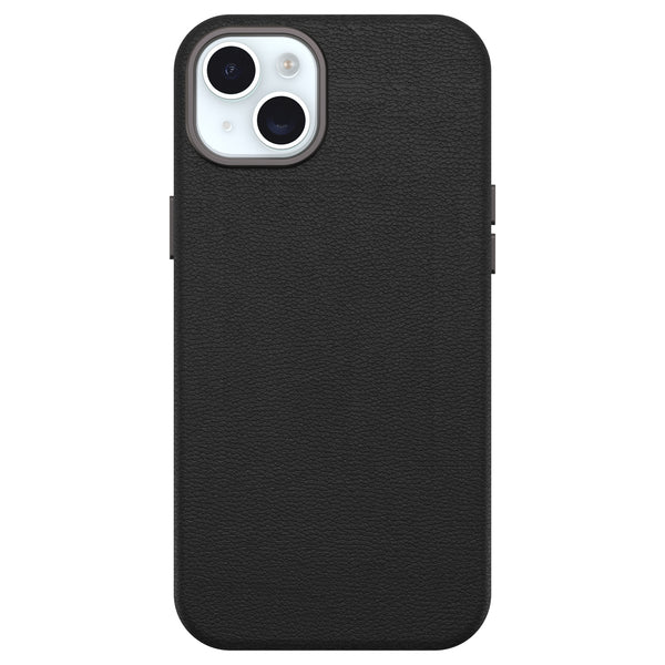 Otterbox | Symmetry Cactus Leather w/MagSafe case  iPhone 15 Plus - Black (Noir Ash) | 15-12622