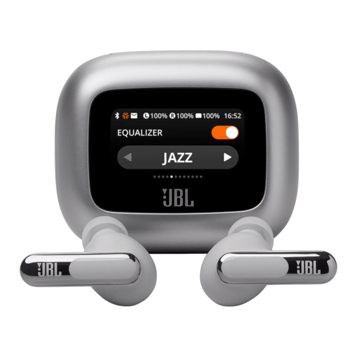 JBL | Live Beam 3 True Wireless Noise Cancelling Closed / Beam - Silver | JBLLIVEBEAM3SILAM