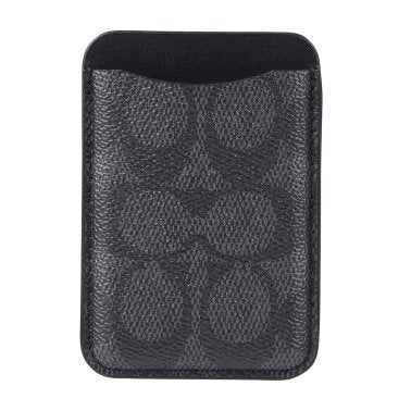 Coach | Universal Signature C Magnetic Cardholder - Charcoal | 15-14209