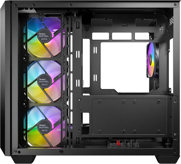 Antec | C5 ARGB, 7 x 120mm ARGB PWM Fans Included, Up to 10 Fans Simultaneously, Type-C 3.2 Gen 2 Port, Seamless Tempered Glass Front & Side Panels, 360mm Radiator Support, Mid-Tower ATX PC Case | C5 ARGB