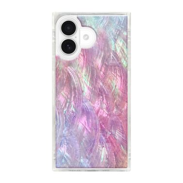 FLAUNT | Square MagSafe iPhone 17 Case - Pink Mother of Pearl | FT057426