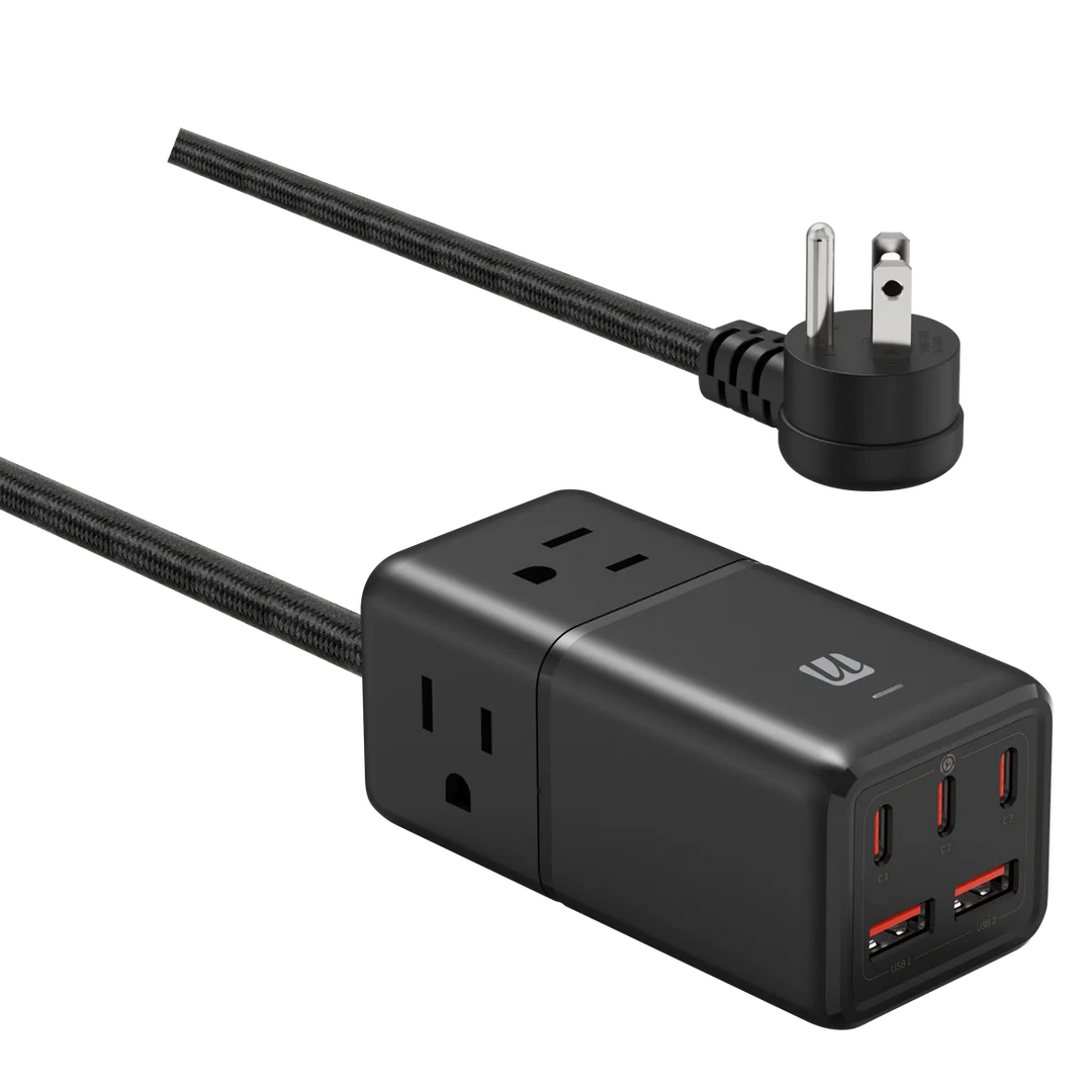 Ultralink | Noir 8-in-1 Portable Charger with GaN Technology (Max 75W Output) - Black | ULN3P75