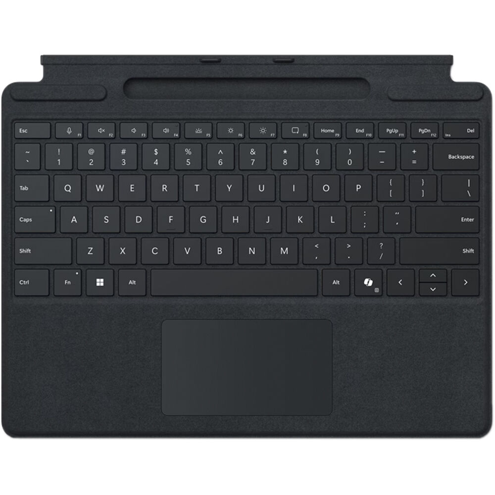 Microsoft | Surface Pro Signature Keyboard with Pen Storage English Commercial - Black | 8XB-00139