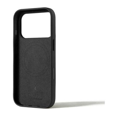 Mujjo | Full Leather w/MagSafe iPhone 17 Pro Case - Black | MUJJO-CL-061-BK