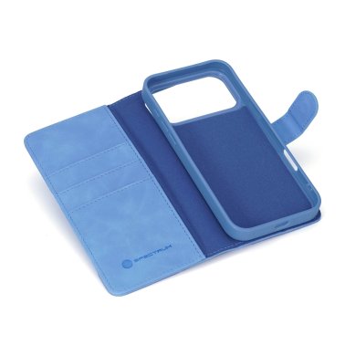 SPECTRUM | Folio Slim Detachable 2-1 iPhone 18 Pro Max/17 Pro Max Wallet Case - Light Blue | 18PMAXBLUE
