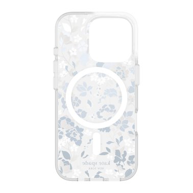 Kate Spade | Protective Prints MagSafe Case iPhone 16 Pro - Flowerbed - Blue | 15-13262