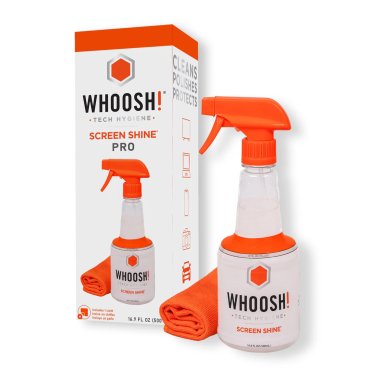 Whoosh! | Screen Shine Refillable Bottle (Retail Box) 500ml with Cloth | 15-12663