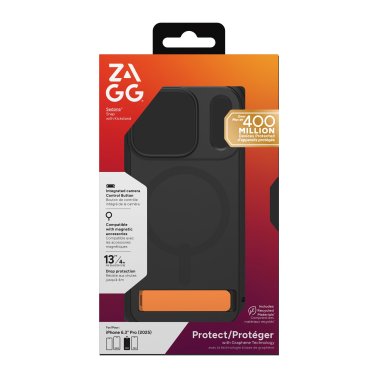 ZAGG | Graphene Sedona Snap Kickstand iPhone 17 Pro Case - Flood Black | 702319130
