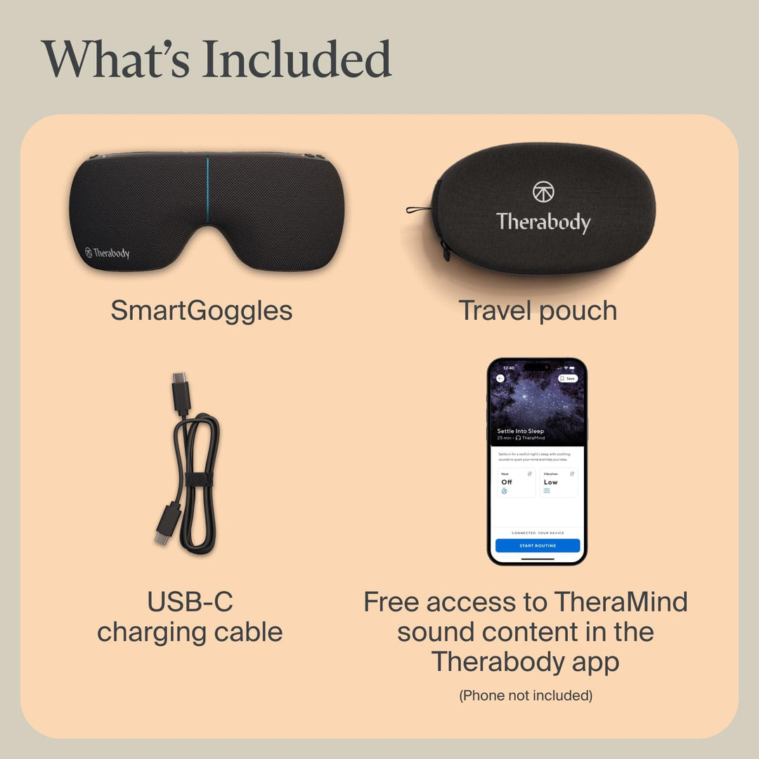 Therabody | Smart Goggles - Black (2nd Generation) | SG0004133-2A10