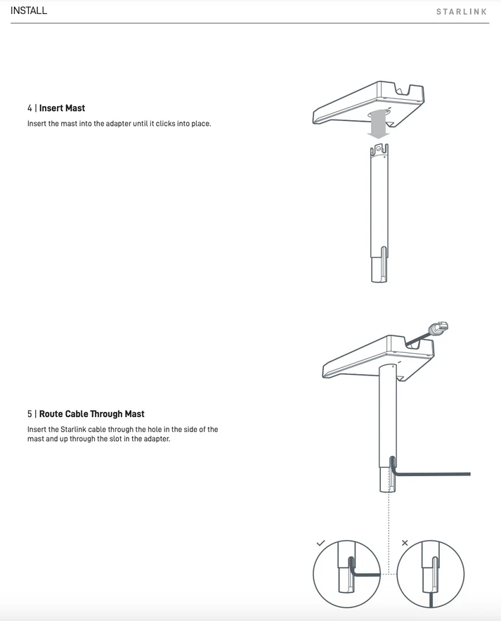 Starlink | Standard Gen 3 (V4) X-Frame Base