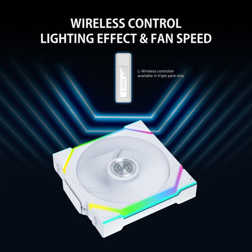 Lian-Li Fan | UNI FAN SL 120 Wireless RGB 120mm Fan Reverse Blade - White | 12RSL1W1W