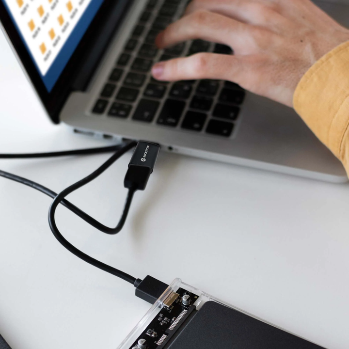 //// Rockstone | USB-A 3.0 Male to USB-C Female Adapter - Black | R1317-01