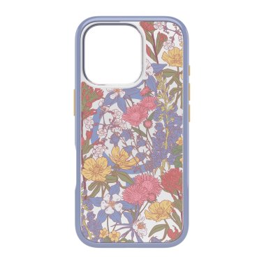 OtterBox | Symmetry w/ MagSafe Series Case iPhone 16 Pro - Purple Wildflowers | 77-96396