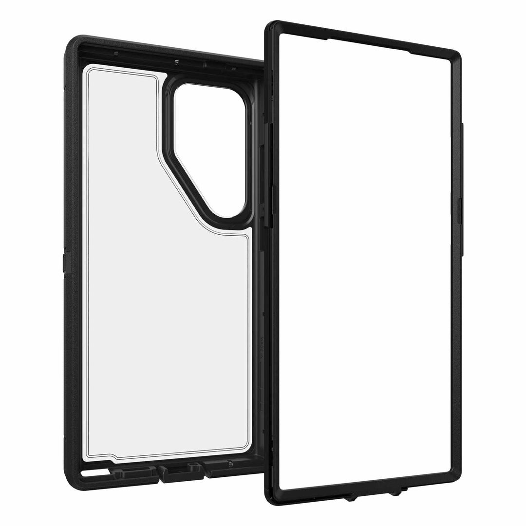 //// Otterbox | Defender XT Series Clear Case w/ MagSafe Samsung Galaxy S24 Ultra - Clear/Black (Dark Side) | 77-94727