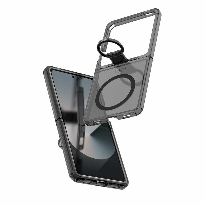 Avana | Ice Case w/MagSafe and Ring for Samsung Galaxy Z Flip7 - Ash | SGB7ACMRISMOK