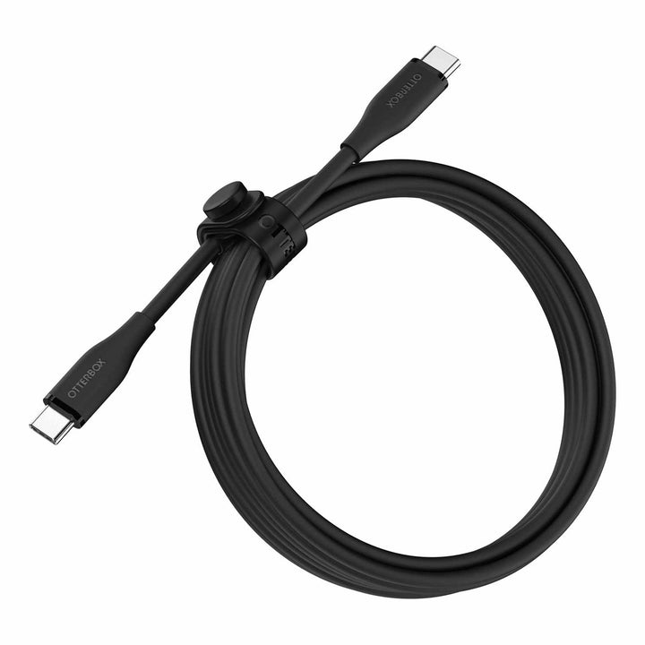 OtterBox | Silicone Cable USB-C to USB-C 6ft 60W - Black | 77-000787