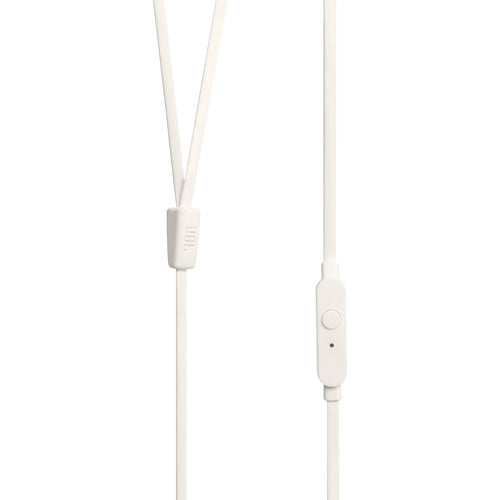 JBL | T110 Tune Series In-ear Headphones - White | JBLT110WHTAM