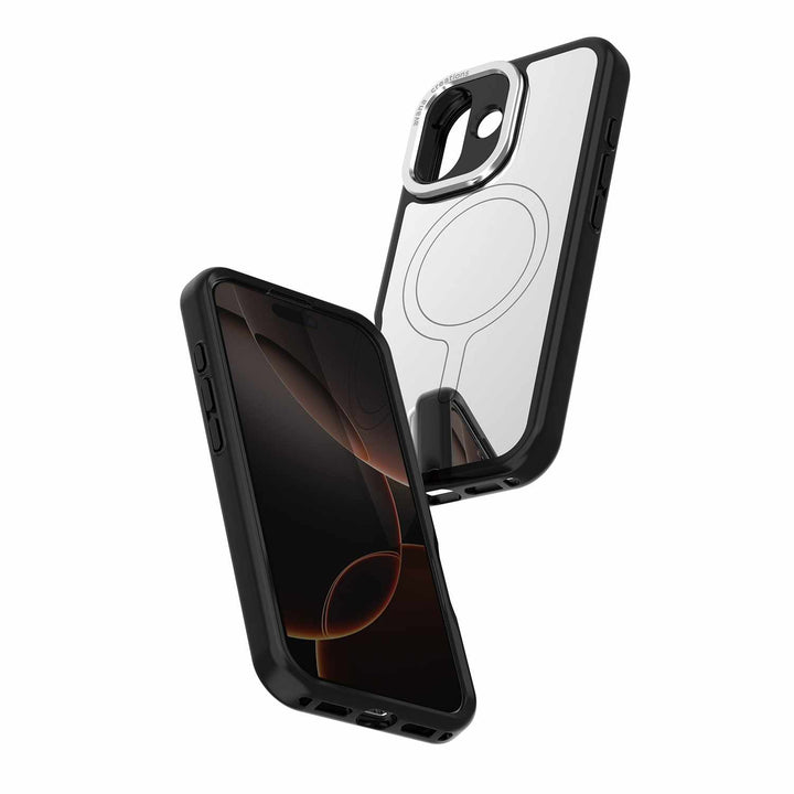 Avana | Glim MagSafe Case Ash for iPhone 17 - Clear/Black | AP7NAVRMRBLCK