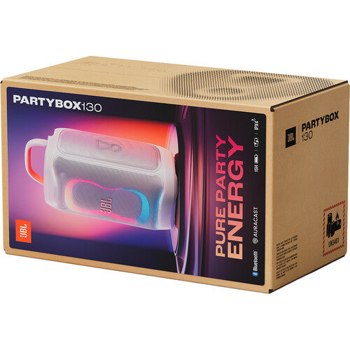 JBL | PartyBox Club 130 Splashproof Bluetooth Wireless Speaker - White | JBLPB130WHTAM