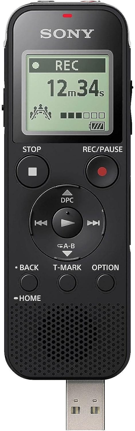 Sony | Stereo Digital Voice Recorder with Built-in USB, 4 GB | ICD-PX470