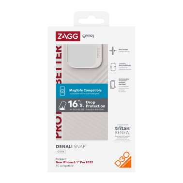 /// ZAGG GEAR4 | D30 Denali Snap Case iPhone 14 Pro - Grey | 15-10102