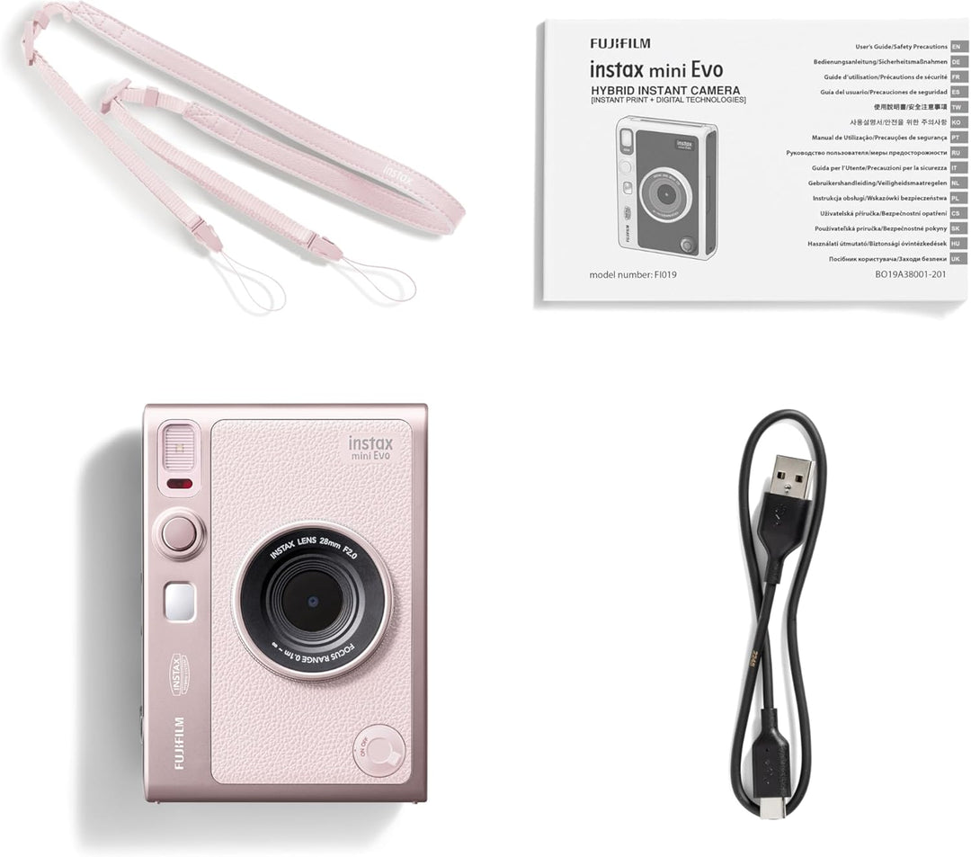 Fujifilm | Instax mini Evo Instant Camera - Gentle Rose | 600024654