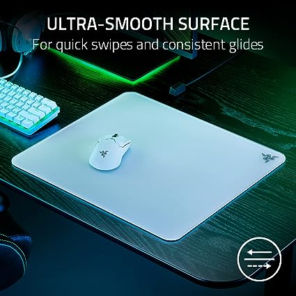 Razer | Mouse Pad Atlas Premium Tempered Glass Mat 18" x 16" - White | RZ02-04890200-R3U1