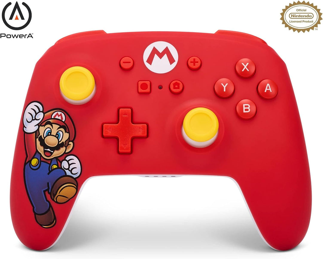 PowerA | Wireless Controller for Nintendo Switch - Mario Joy Red | NSGP0012-01