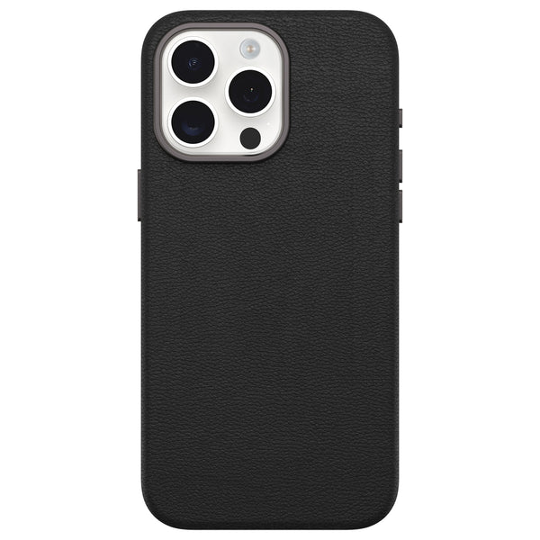 Otterbox | Symmetry Protective Cactus Leather Case for iPhone 15 Pro Max - Noir Ash | 120-8186
